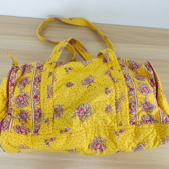 Floral Quilted Bag Women Shoulder Purse Duffel Cotton Swiss Dot VICTORIAN HEART - Picture 12 of 14